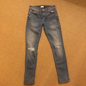 MOTHER Looker Ankle Fray jeans